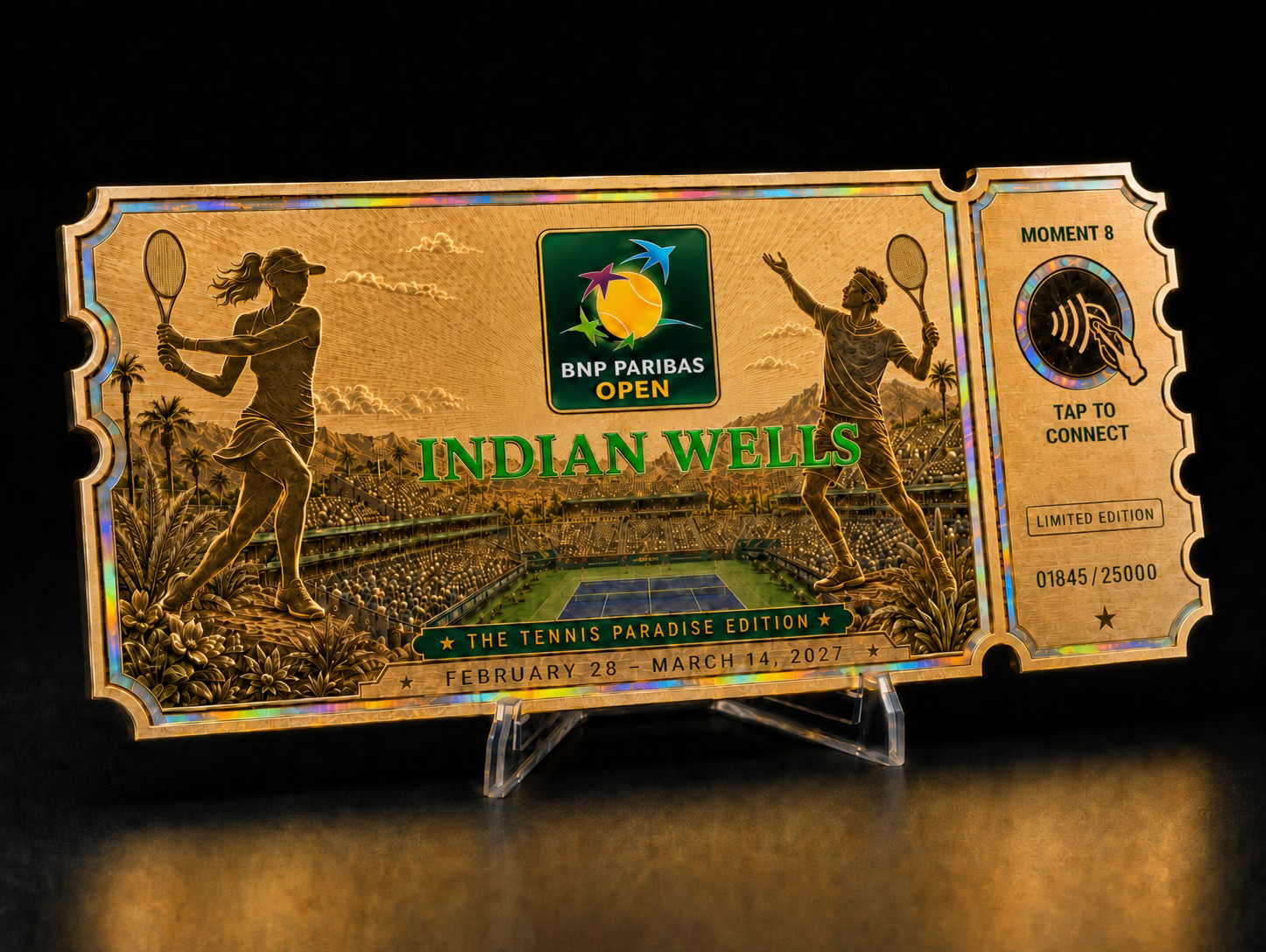 Luxury MOMENT 8 POP Ticket concept for Indian Wells